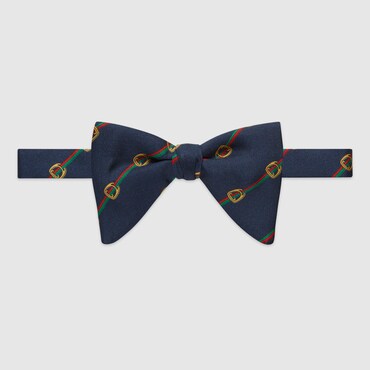 GUCCI Stirrups And Web Bow Tie