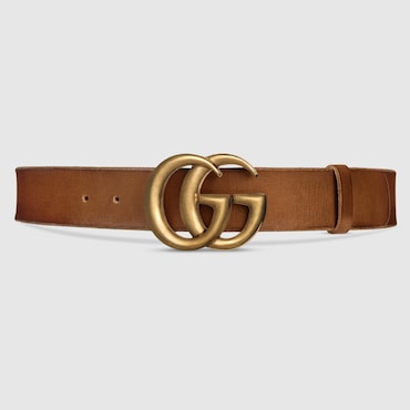GUCCI GG Marmont Wide Belt, Size 95