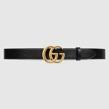 GUCCI GG Marmont Belt With Shiny Buckle, Size 100