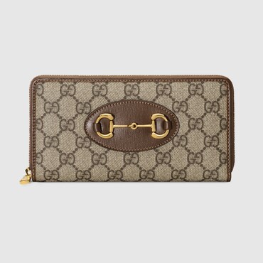 GUCCI Horsebit 1955 Zip Around Wallet
