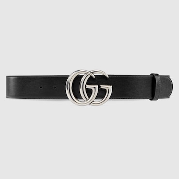GUCCI GG Marmont Wide Belt, Size 95