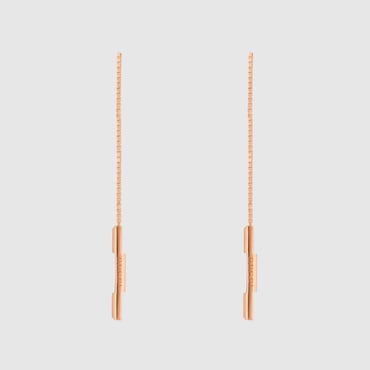 GUCCI Link To Love Chain Earrings With '' Bar