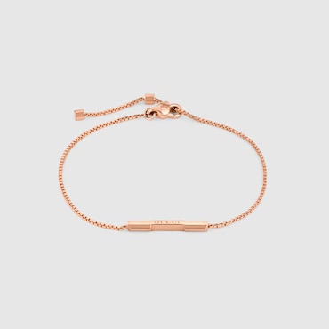 GUCCI Link To Love Bracelet With 'Gucci' Bar