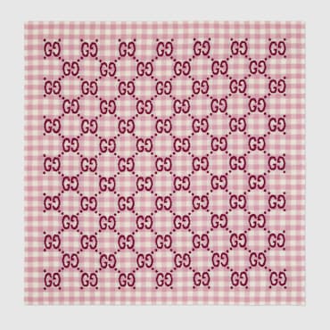 GUCCI Bébé - Couverture En Laine GG À Carreaux