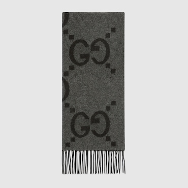 GUCCI GG Cashmere Jacquard Scarf