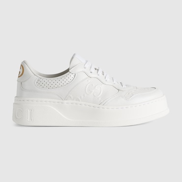 GUCCI Women's GG Embossed Trainer, Size 39 IT