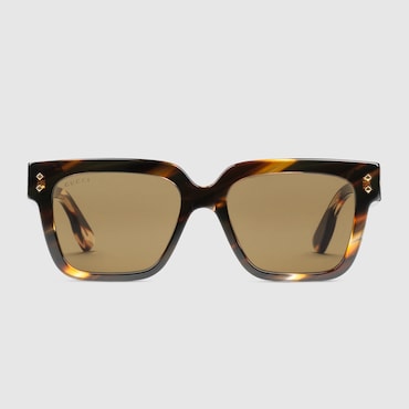 GUCCI Rectangular Frame Sunglasses