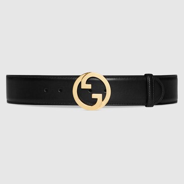 GUCCI Blondie Wide Belt, Size 100