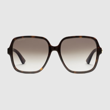GUCCI Rectangular Frame Sunglasses