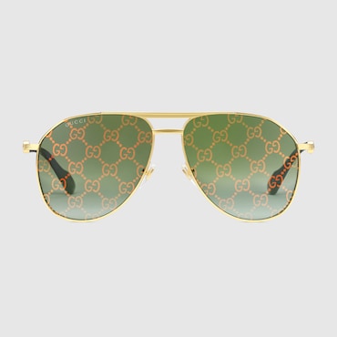 GUCCI Aviator Frame Sunglasses