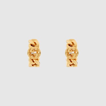 GUCCI Interlocking Hoop Earrings