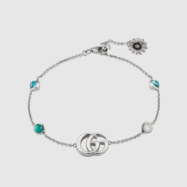 GUCCI Double G Mother Of Pearl Bracelet