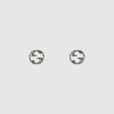 GUCCI Interlocking Stud Earrings