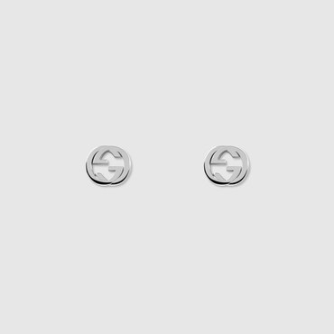 GUCCI Interlocking Stud Earrings
