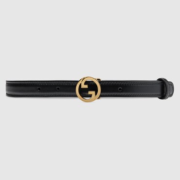 GUCCI Blondie Thin Belt, Size 110
