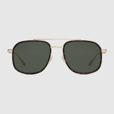 GUCCI Lunettes De Soleil À Monture Navigateur