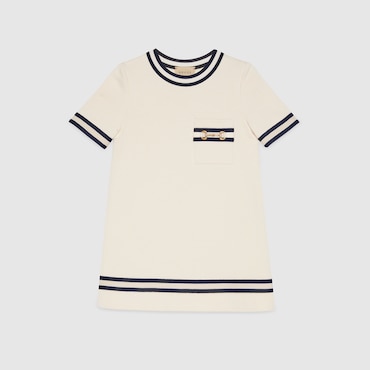 GUCCI Kids - Cotton Jersey Dress With Horsebit, Size 4 YEARS
