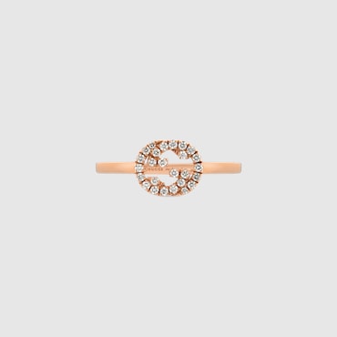 GUCCI Interlocking Diamond Ring