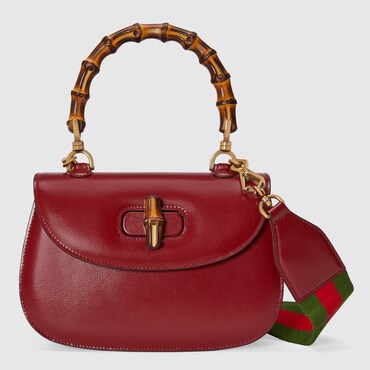 Gucci Bamboo 1947 Bag, Red, Leather