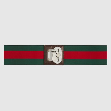 GUCCI Elastischer Gepäckriemen Mit Web