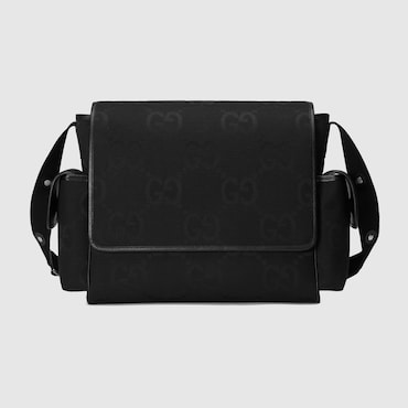 GUCCI GUCCI BABY - JUMBO GG CHANGING BAG, BLACK, GG CANVAS