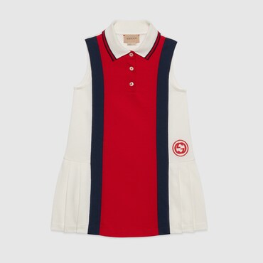 GUCCI Kids - Web Cotton Dress, Size 10 YEARS