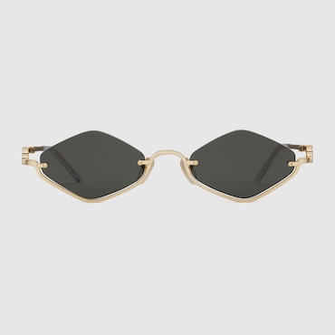 GUCCI Geometric Frame Sunglasses