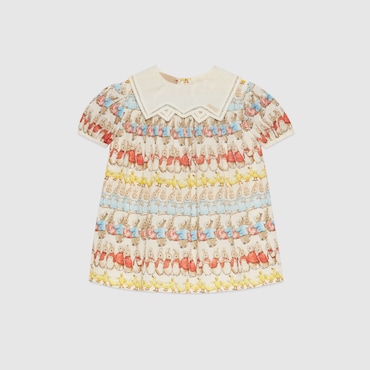 GUCCI Baby - Peter Rabbit X Gucci Printed Dress, Size 3-6 MONTHS