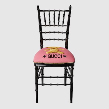 GUCCI Chiavari Chair With Bear Embroidery