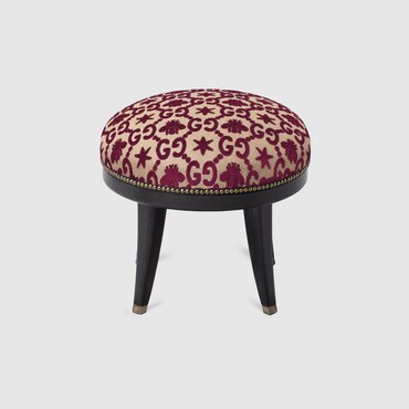 GUCCI GG Bee And Star Jacquard Round Stool