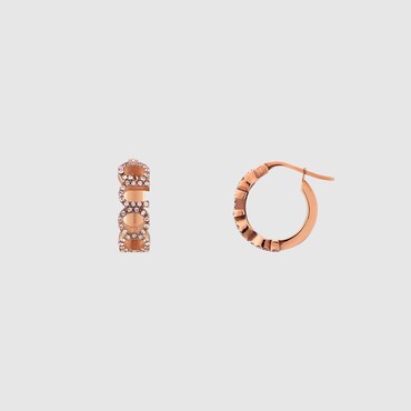 GUCCI 'GUCCI' Letter Hoop Earrings