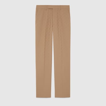 GUCCI GG Polyester Tailored Trouser, Size 44