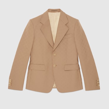 GUCCI GG Polyester Jacket, Size 54 IT