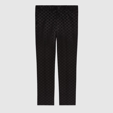 GUCCI GG Cotton Viscose Formal Trouser, Size 48 IT