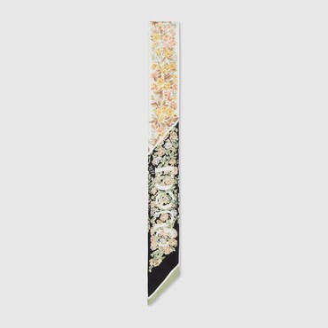 GUCCI Printed Silk Neck Bow