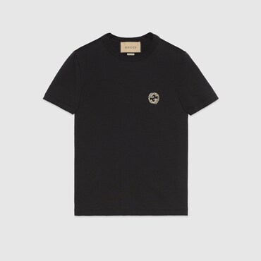 GUCCI Cotton Jersey T-shirt With Interlocking G, Size XXL