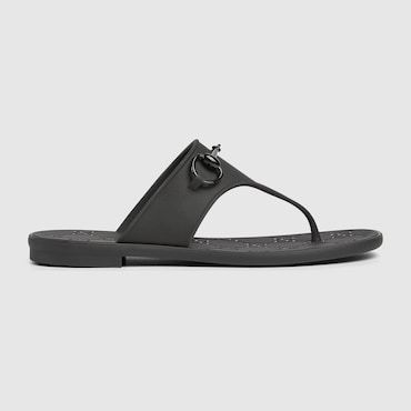GUCCI Women's Thong Sandal With Horsebit, Size 40 IT