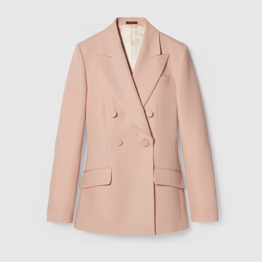 GUCCI Double-breasted Wool Mohair Jacket, Size 44 IT