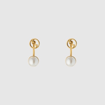 GUCCI Blondie Resin Pearl Earrings