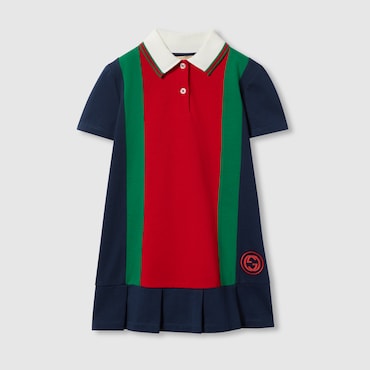 GUCCI Kids - Web Cotton Dress, Size 10 YEARS