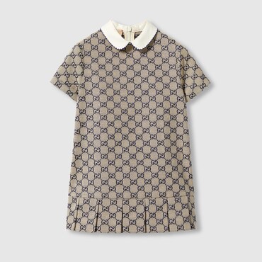 GUCCI Kids - GG Canvas Dress, Size 6 YEARS