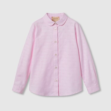 GUCCI Kids - GG Oxford Cotton Shirt, Size 8 YEARS