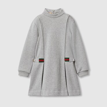 GUCCI Kids - Cotton Dress With Web, Size 10 YEARS