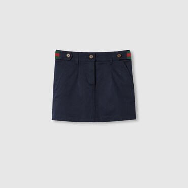 GUCCI Kids - Cotton Gabardine Skirt, Size 6 YEARS