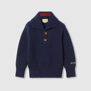 GUCCI Kids - Rib Stitch Wool Sweater, Size 10 YEARS