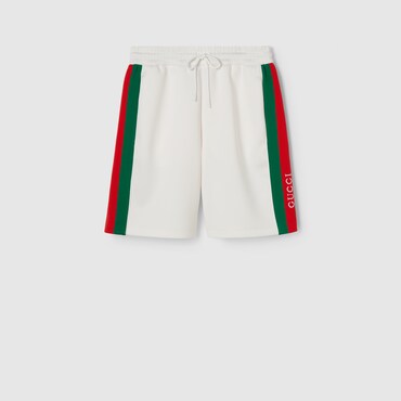 GUCCI Short En Néoprène Avec Bande Web, Taille M