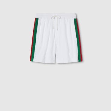 GUCCI GG Terry Cloth Short With Web, Size L
