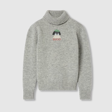 GUCCI Kids - Turtleneck Wool Top, Size 5 YEARS