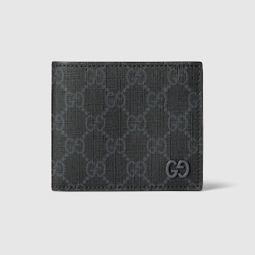 GUCCI Grey Interior GG Bi-fold Wallet