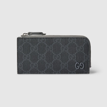GUCCI GG Zip Card Case With GG Detail